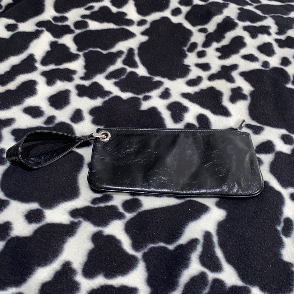 HOBO Black Leather Clutch/Wristlet